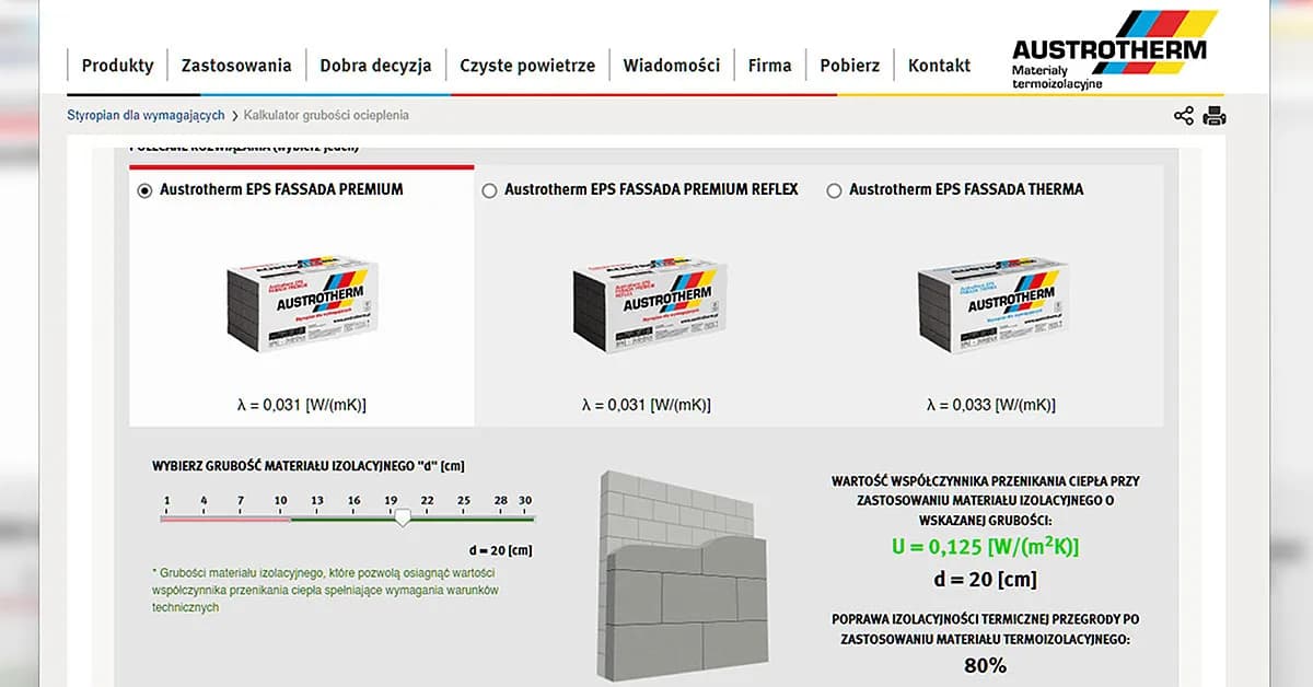 Oblicz grubość styropianu kalkulator – uniknij strat ciepła w budynku
